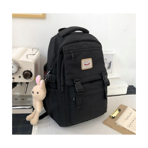 Plecak Szkolny Młodzieżowy Miejski Czarny (D014)