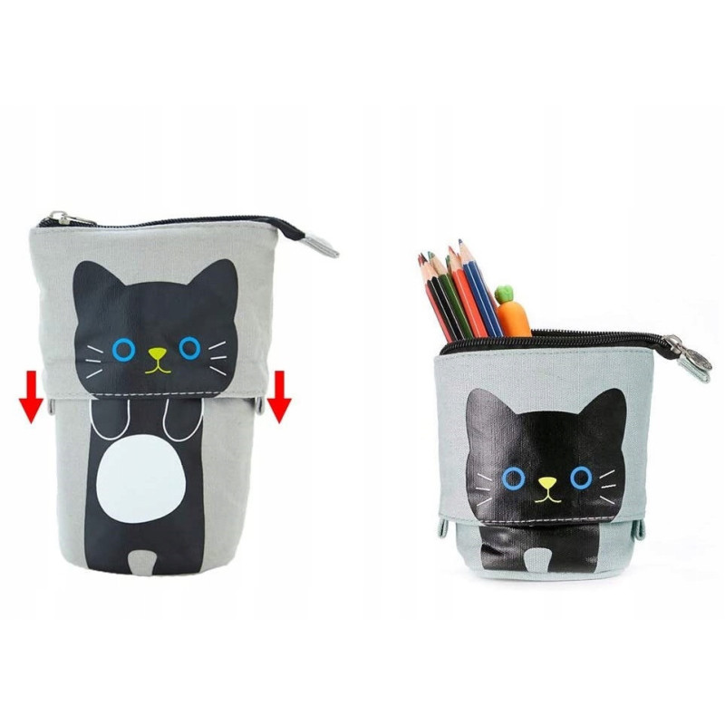 Szary Piórnik Teleskopowy z Kotkiem