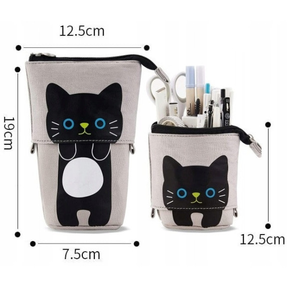 Szary Piórnik Teleskopowy z Kotkiem