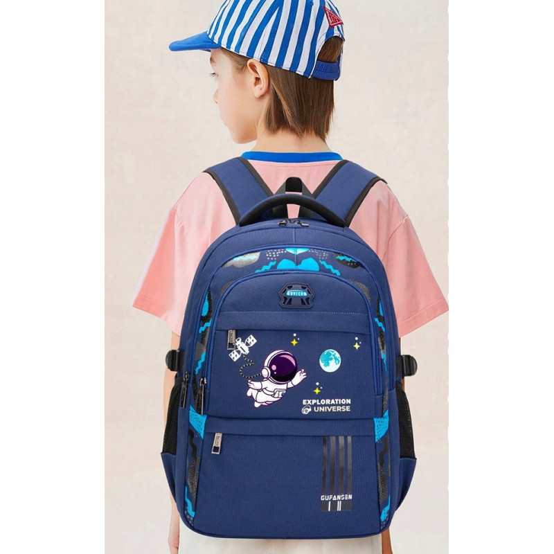 Szkolny Plecak Tornister Kosmos Czarny