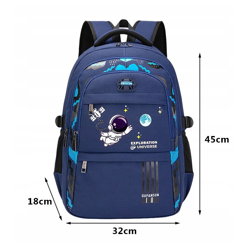 Szkolny Plecak Tornister Kosmos Granatowy