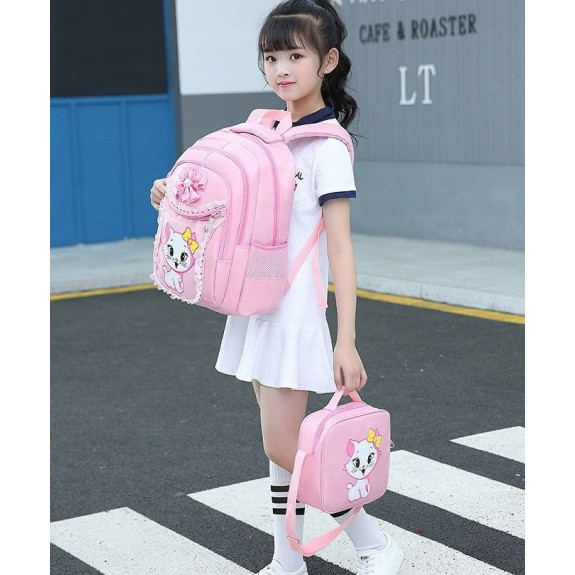 Różowy Plecak Szkolny Zestaw 3w1 - Plecakownia.pl🎒