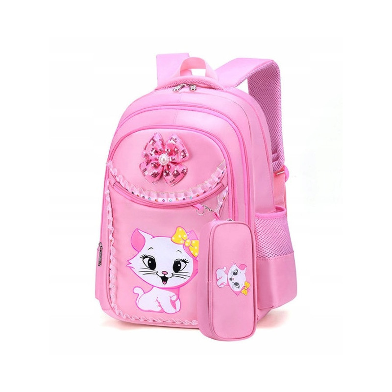 Różowy Plecak Szkolny Zestaw 3w1 - Plecakownia.pl🎒