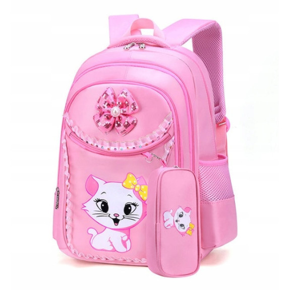 Różowy Plecak Szkolny Zestaw 3w1 - Plecakownia.pl🎒