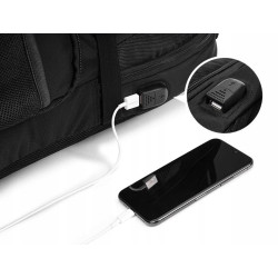 Pojemny Plecak na Laptopa 17 Cali Wodoodporny z USB (I186)