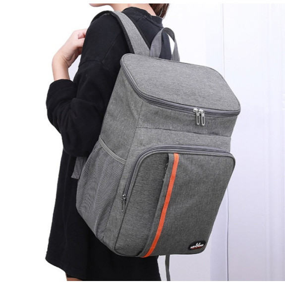 Szary Plecak Termiczny Torba Termoizolacyjna 18L