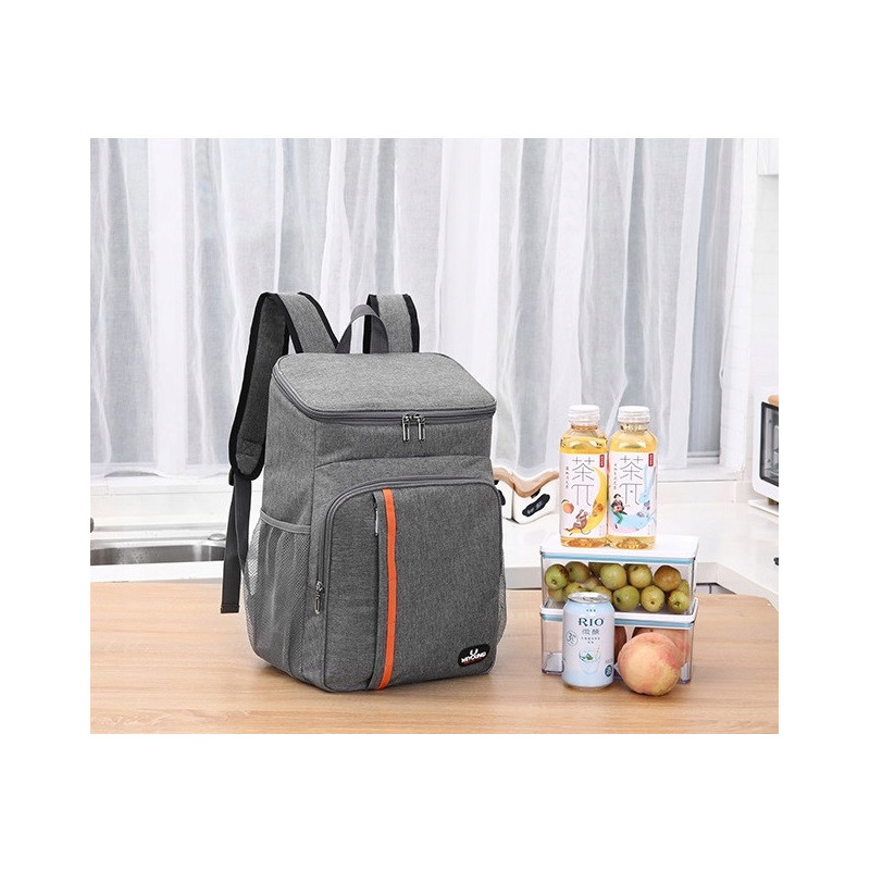 Szary Plecak Termiczny Torba Termoizolacyjna 18L