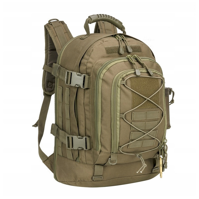 Survivalowy plecak taktyczny 60L Khaki (I309)