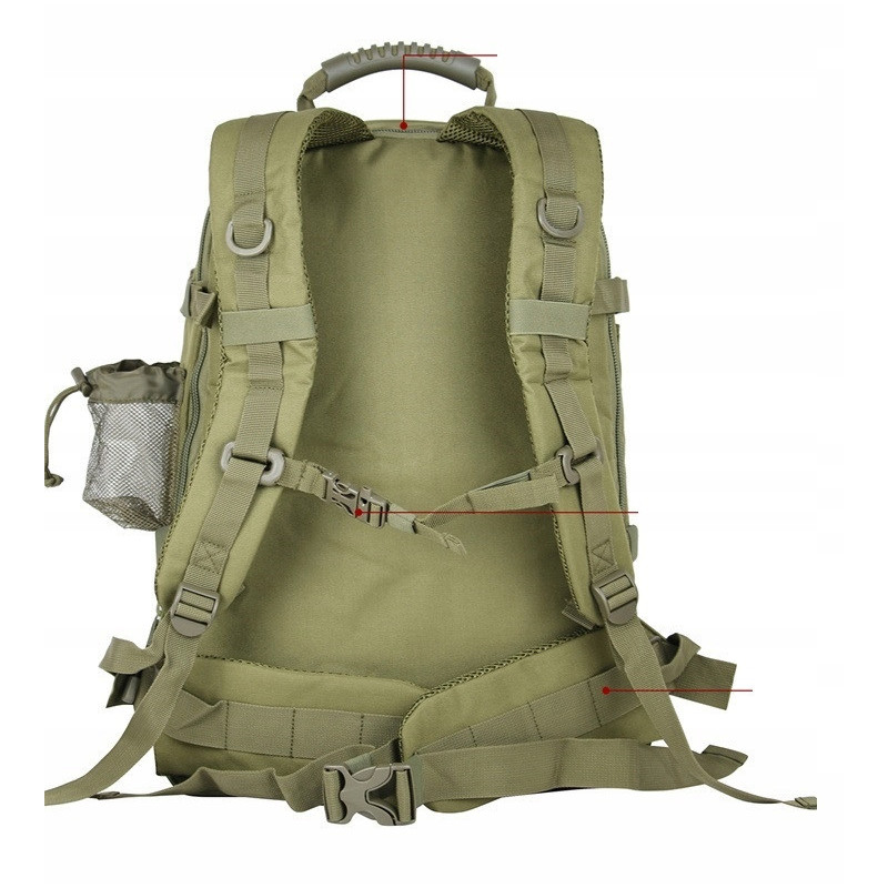 Survivalowy plecak taktyczny 60L Khaki (I309)