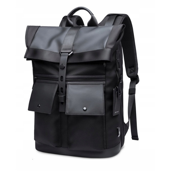 Czarny Plecak na Laptopa 15.6" Vintage (I228)