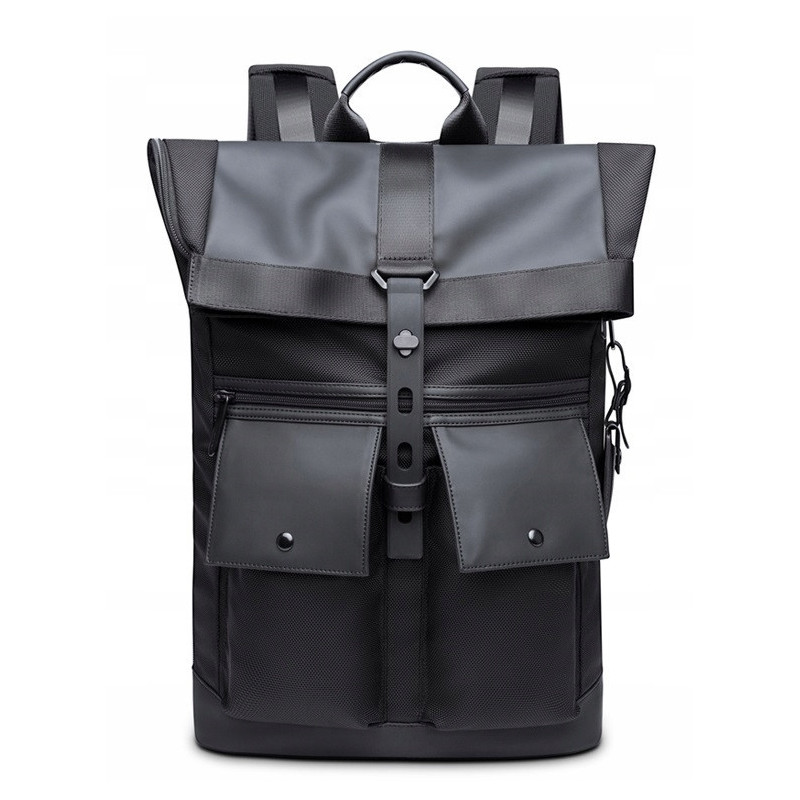 Czarny Plecak na Laptopa 15.6" Vintage (I228)