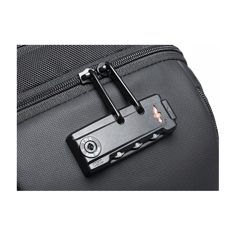 Antykradzieżowa Czarna Torba na Jedno Ramię USB (I229)