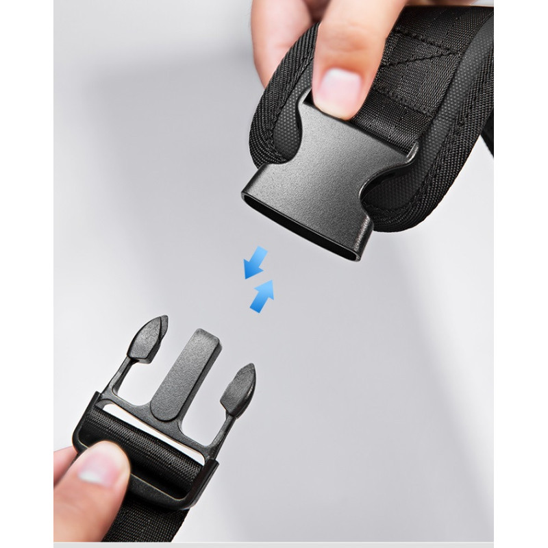 Antykradzieżowa Czarna Torba na Jedno Ramię USB (I229)