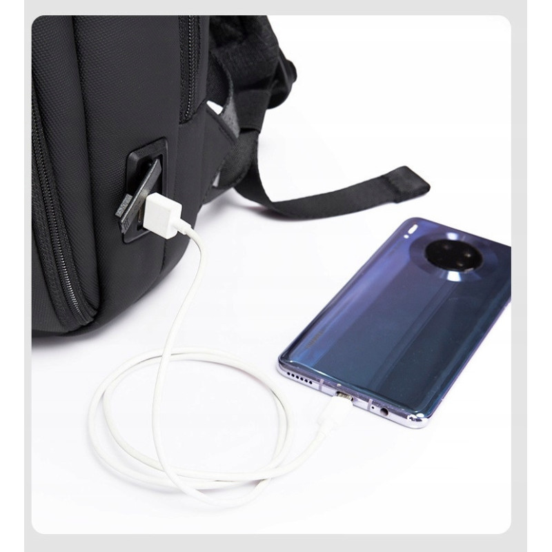 Nowoczesny Plecak na Laptopa 15 cali USB C (I600)