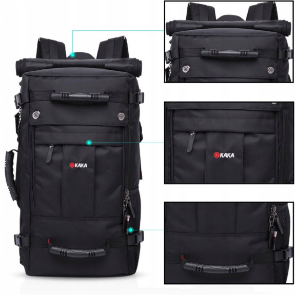 Wodoodporny plecak torba 40L Czarny (I306)