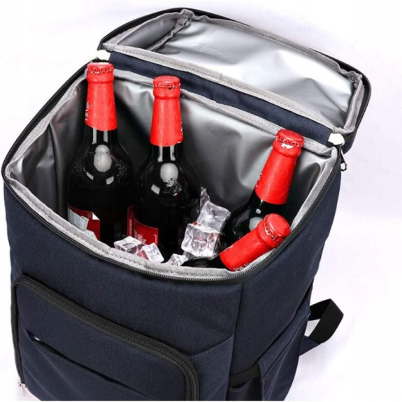 Granatowy Plecak Termiczny Torba 28L
