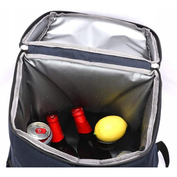 Granatowy Plecak Termiczny Torba 28L