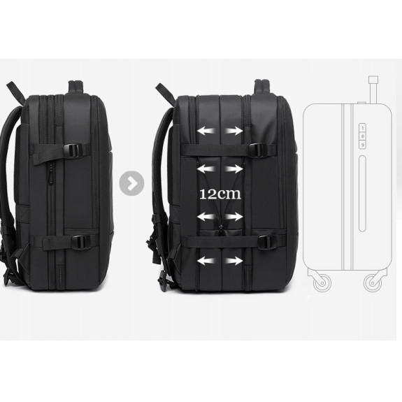 Torba podróżna plecak na laptopa 19 cali usb (i001)