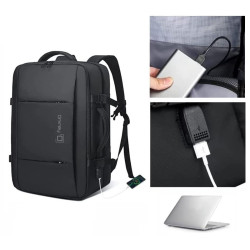 Torba podróżna plecak na laptopa 19 cali usb (i001)