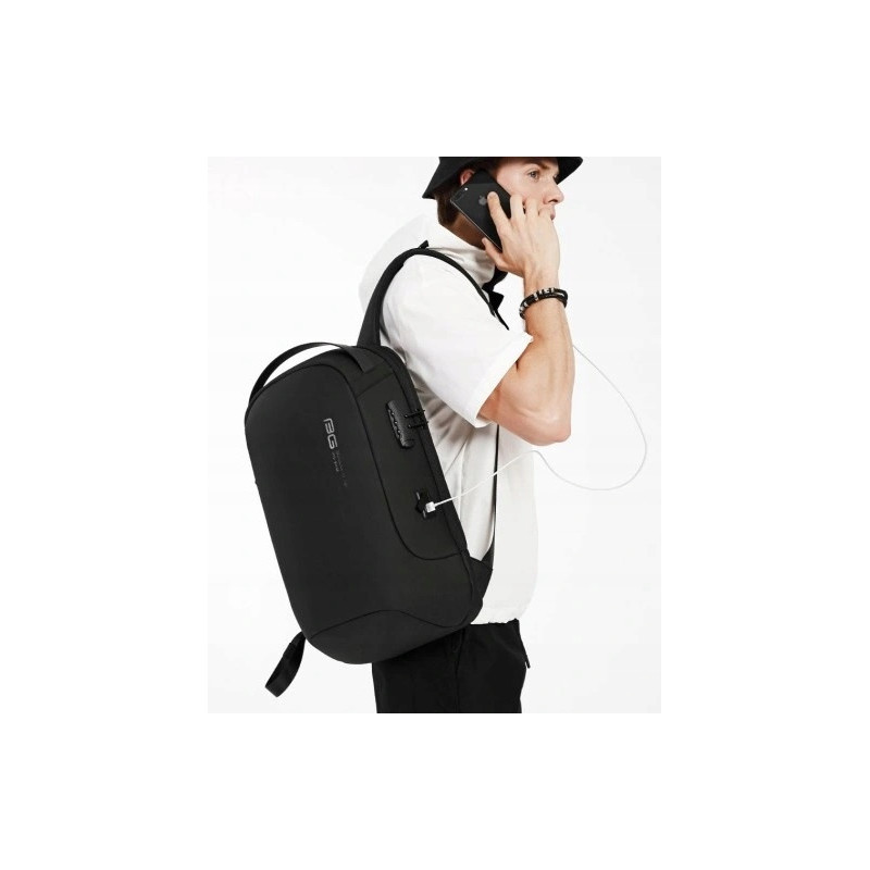 Antykradzieżowy Szary Plecak na Laptop 15.6 Cali USB C (I504)