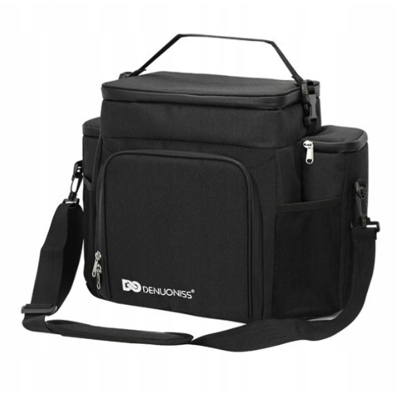 Torba Termiczna Piknikowa 26L Czarna - Elegancja i Świeżość | Termoizolacyjna i Praktyczna