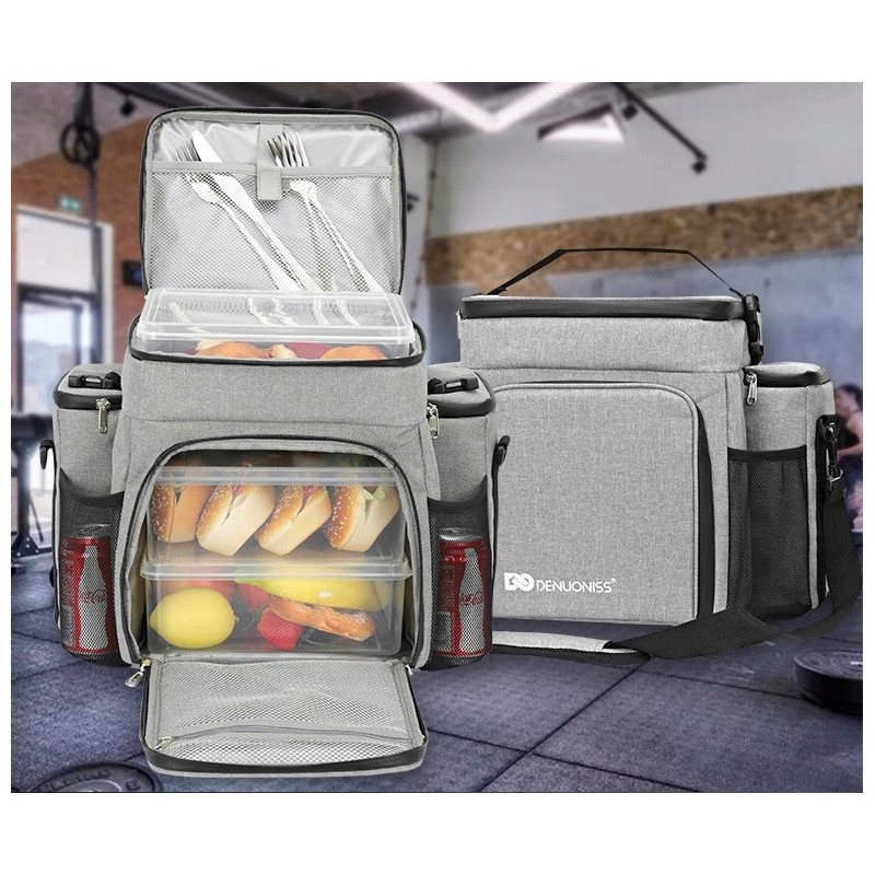 Torba Termiczna Piknikowa 26L Czarna - Elegancja i Świeżość | Termoizolacyjna i Praktyczna