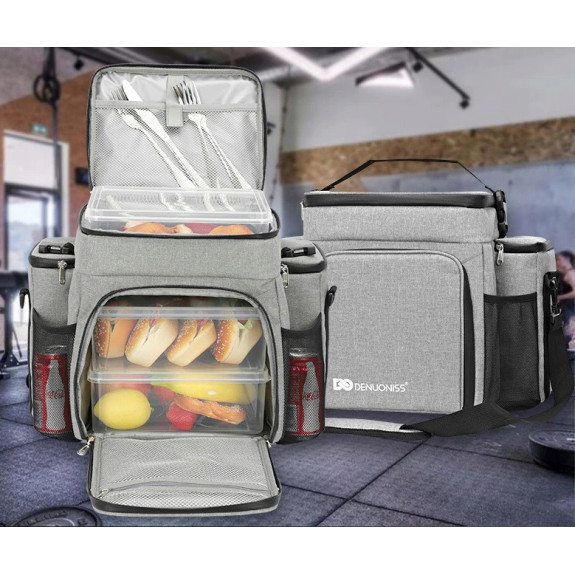 Torba Termiczna Piknikowa 26L Czarna - Elegancja i Świeżość | Termoizolacyjna i Praktyczna