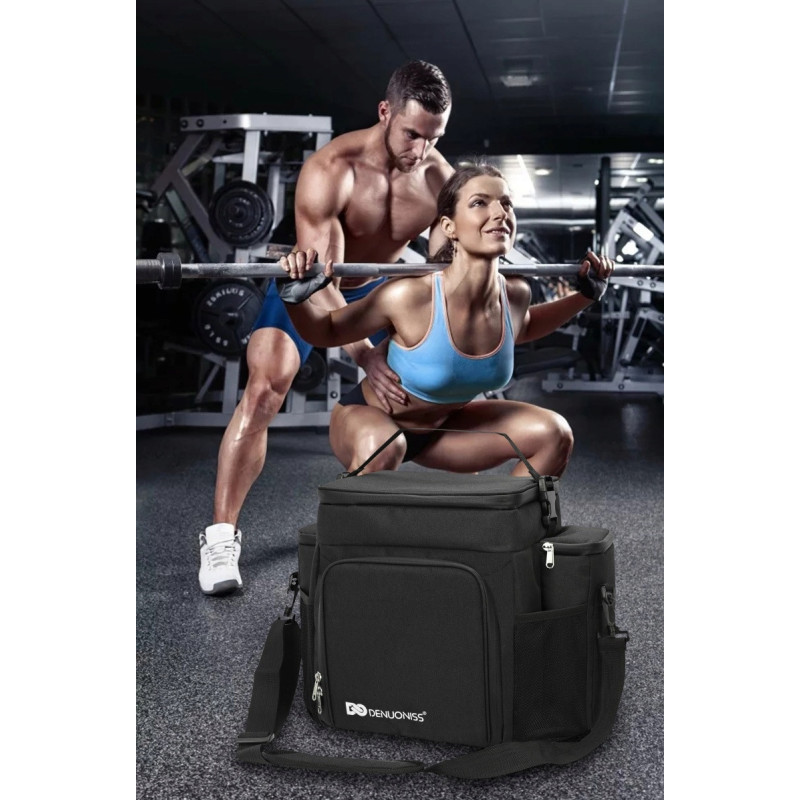 Torba Termiczna Piknikowa 26L Czarna - Elegancja i Świeżość | Termoizolacyjna i Praktyczna