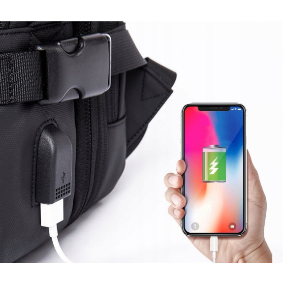 Torba podróżna plecak na laptopa 19 cali usb (i001)