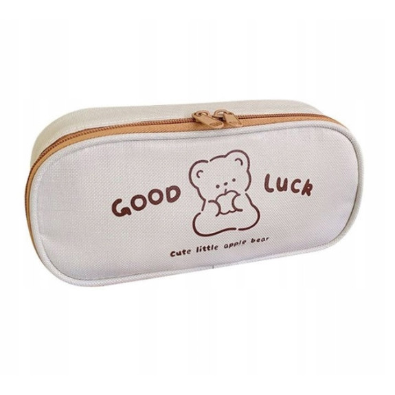 Piórnik Szkolny z Elastyczną Kieszonką z Misiem Model 2