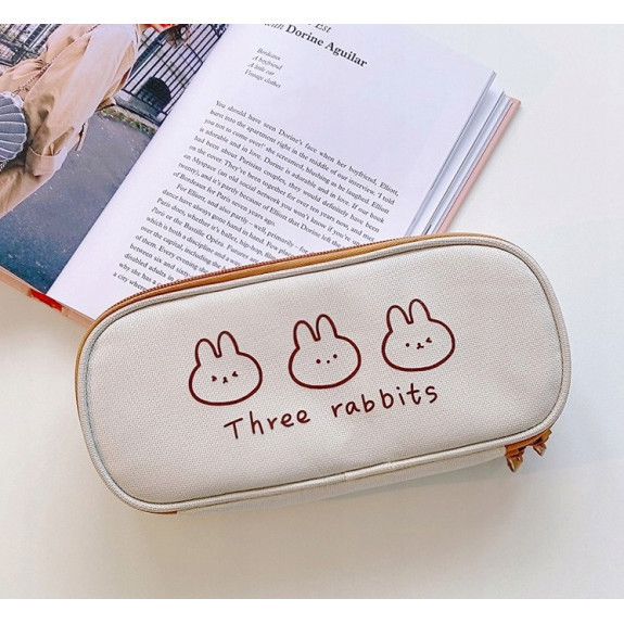 Piórnik Szkolny z Elastyczną Kieszonką z Misiem Model 3