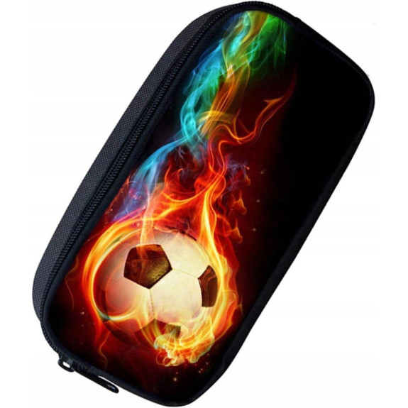 Bardzo Pojemny Chłopięcy Piórnik Szkolny z Piłką