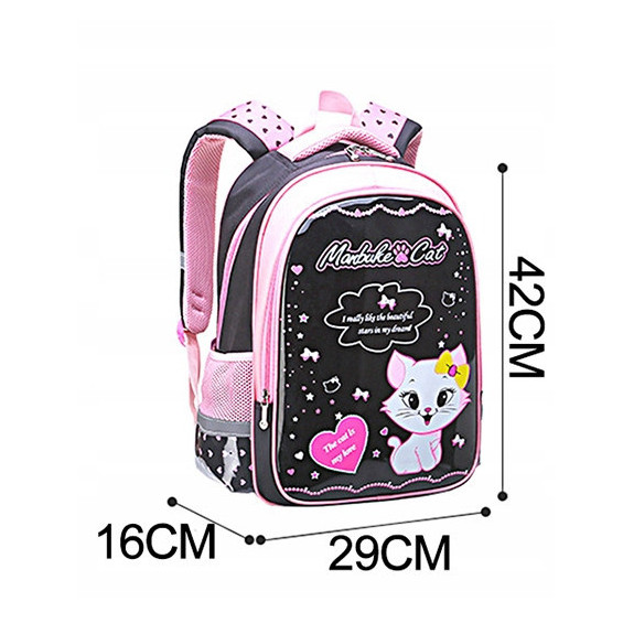 Czarno-Różowy Plecak Szkolny Zestaw 3w1 - Plecakownia.pl🎒