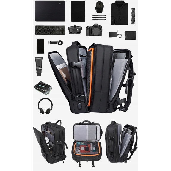 Torba podróżna plecak na laptopa 19 cali usb (i001)