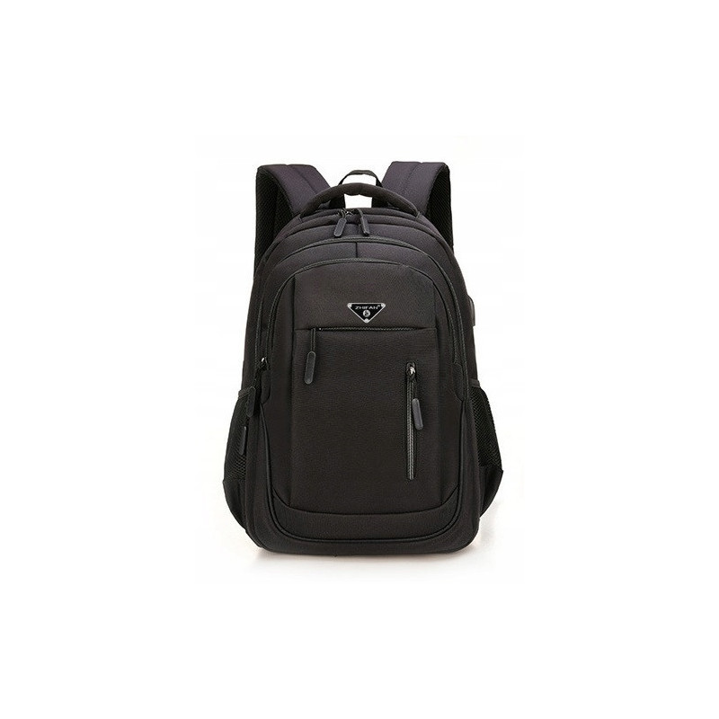 Czarny Miejski Plecak na Laptopa 15.6" USB Jack (I002)