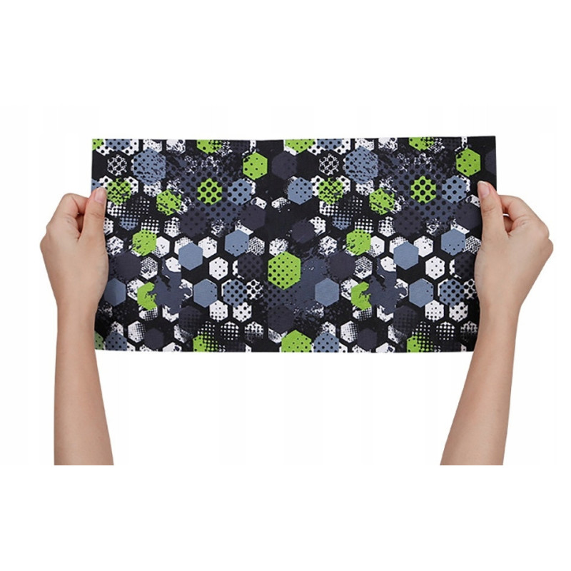 Czarny Zielony Plecak Szkolny dla Chłopców z Piłką