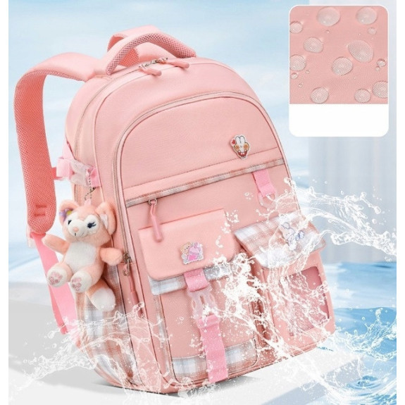 Plecak Szkolny dla Dziewczynki w Kratkę - Fioletowy | 🎒Plecakownia.pl Plecak Szkolny dla Dziewczynki w Kratkę - Fioletowy | 🎒Plecakownia.pl