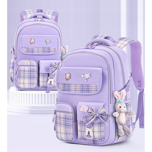 Plecak Szkolny dla Dziewczynki Tornister - Fioletowy | 🎒Plecakownia.pl