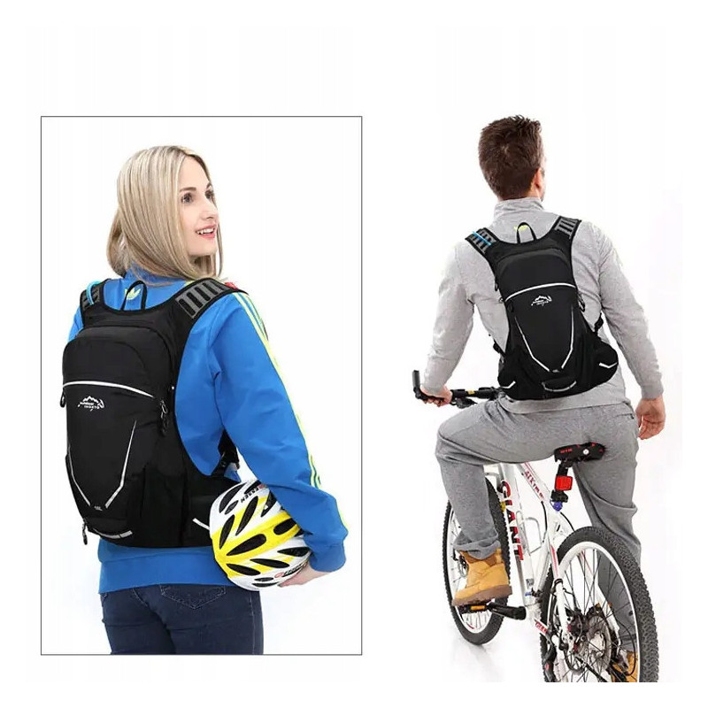 Plecak rowerowy narciarski 16L z kieszenią na bukłak na wodę (PT001)