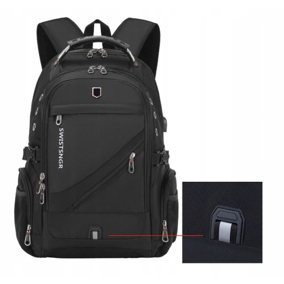 POJEMNY PLECAK NA LAPTOPA 17 CALI Z USB