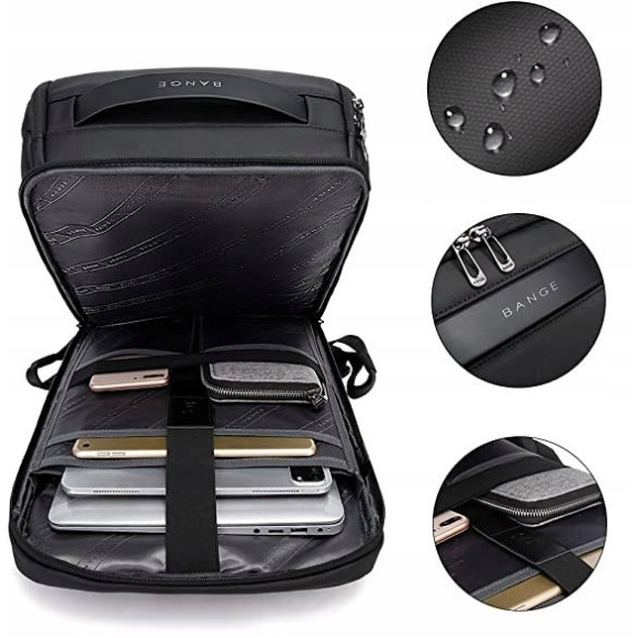 Wodoodporny Plecak na Laptopa 15,6 Cali USB (I006)