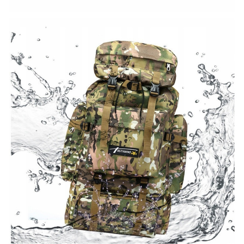 Wojskowy Plecak Taktyczny 70L Militarny Czarny