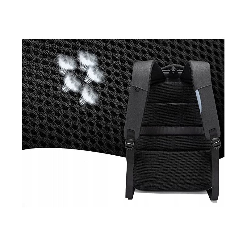 Miejski Plecak na Laptopa 17.3 Cali USB (I070)