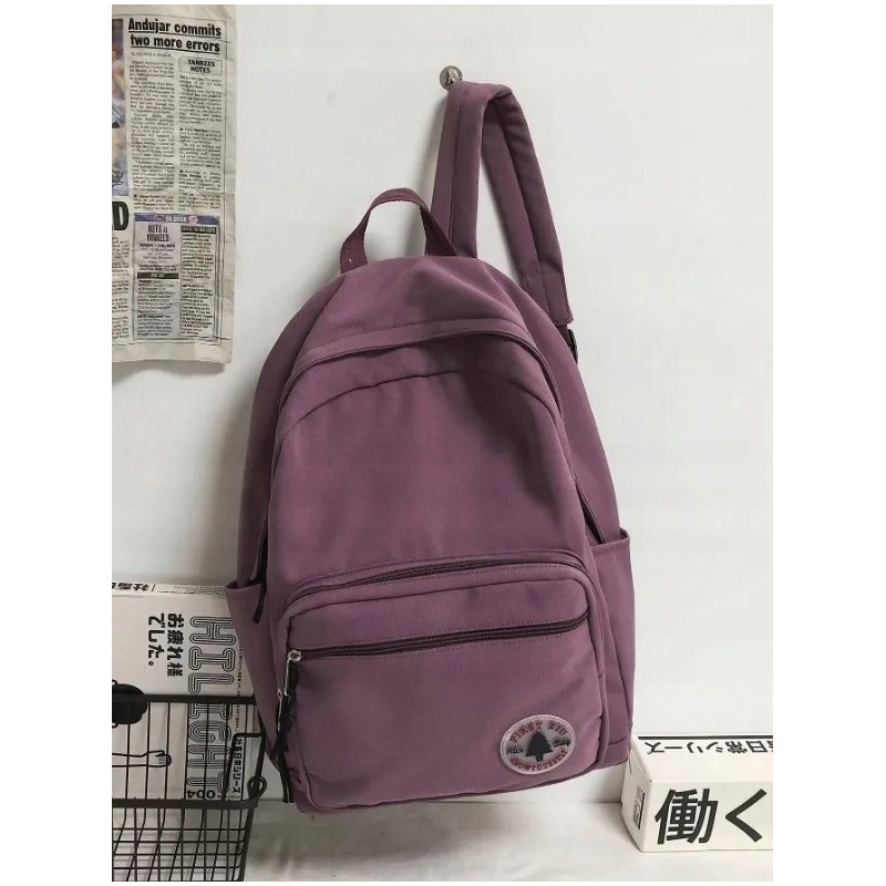 Plecak Szkolny Młodzieżowy Miejski Fioletowy