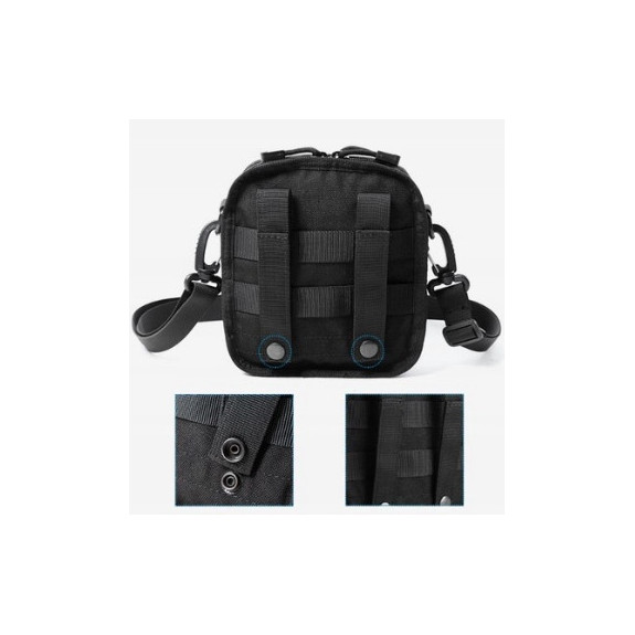 Taktyczna Czarna Nerka Saszetka na Ramię