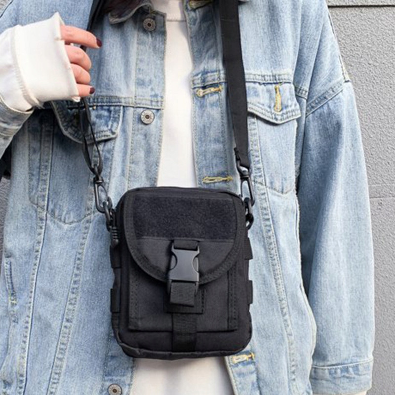 Taktyczna Czarna Nerka Saszetka na Ramię