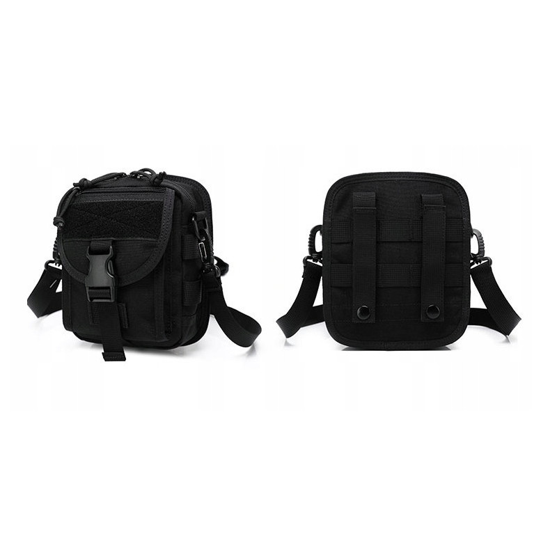 Taktyczna Czarna Nerka Saszetka na Ramię