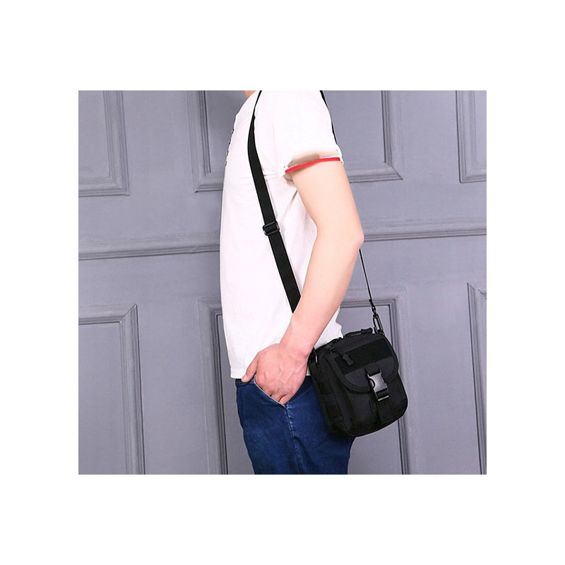 Taktyczna Czarna Nerka Saszetka na Ramię