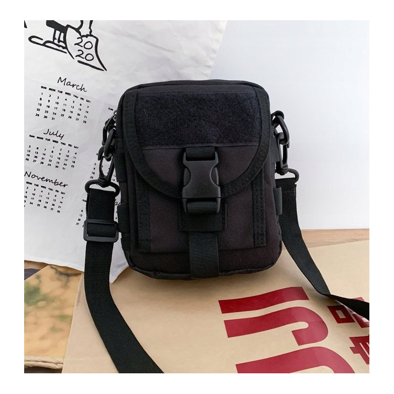 Taktyczna Czarna Nerka Saszetka na Ramię