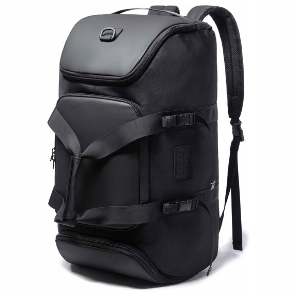 Torba Sportowa Podróżna Plecak 2w1 45L Czarny 2